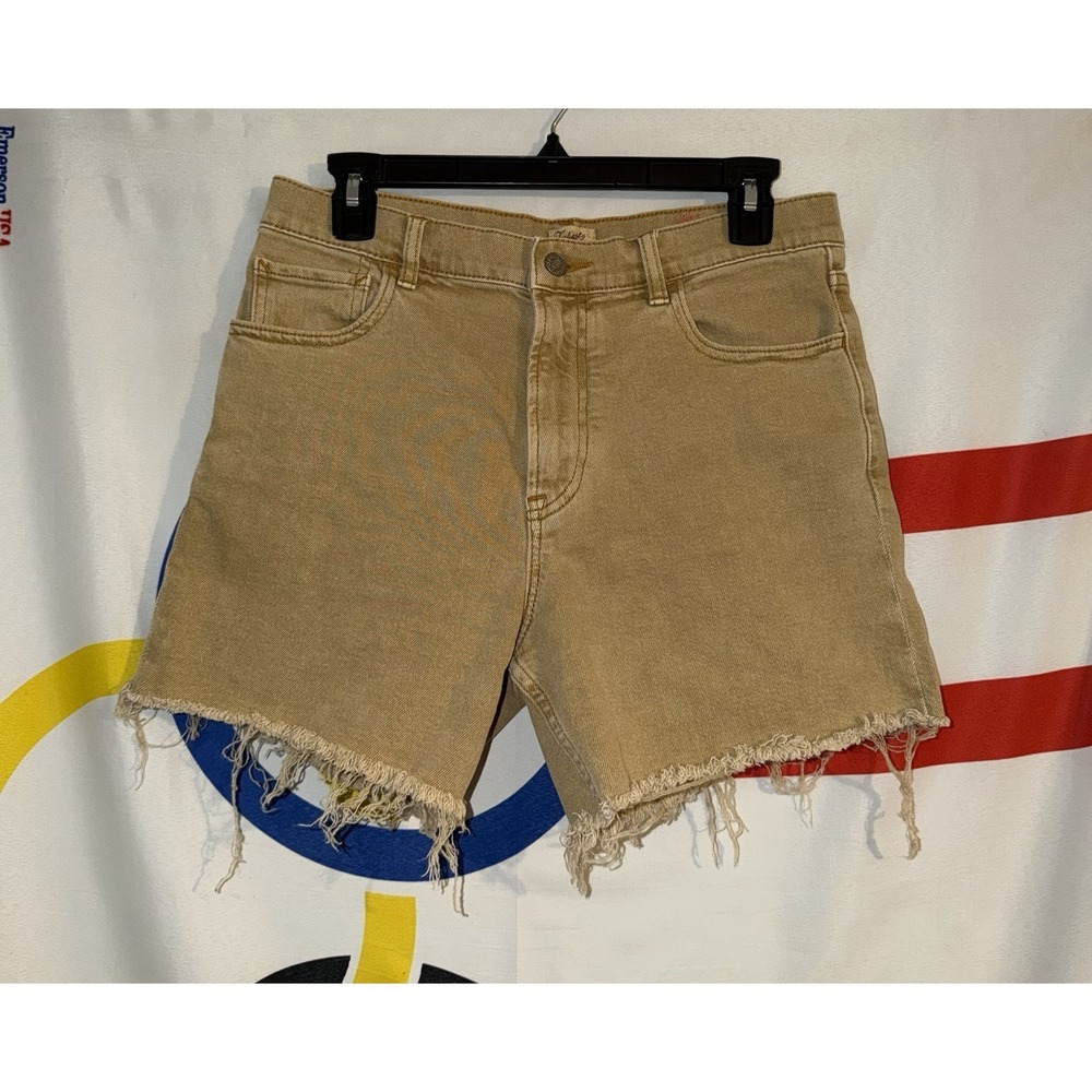 Faherty Cut Off Denim Shorts Womens 28 Brown Jeans